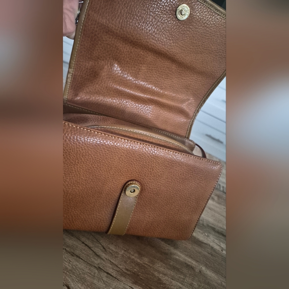 Vintage Courser Original Brown Leather Crossbody Bag Saddle Bag Equestrian Horse - Picture 12 of 16